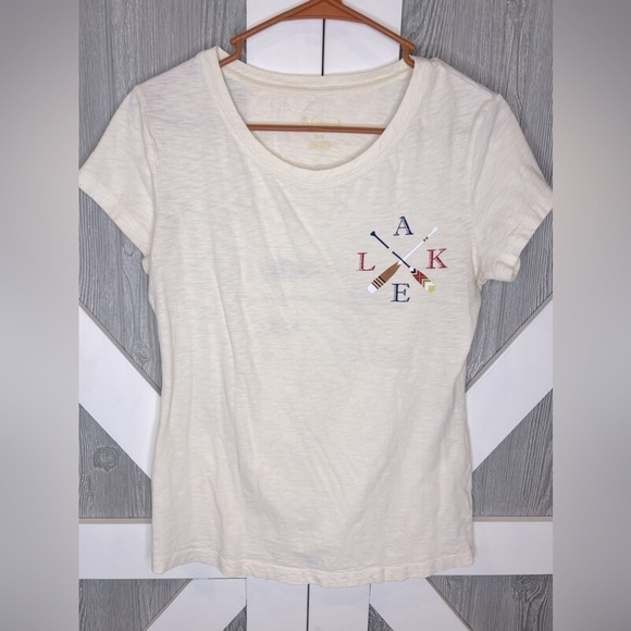 BAG155. Natural Reflections Lake Women's Short Sleeve Tee Small - Picture 1 of 4